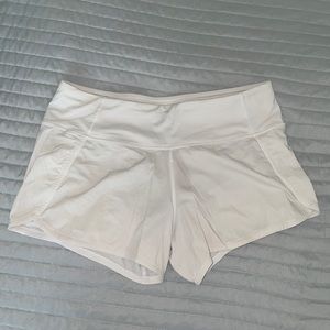 Lululemon Speed-Up shorts. 2.5” inseam.